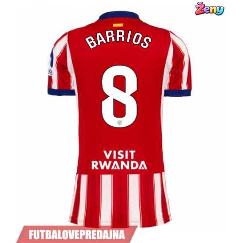Lacne Ženy Futbalové dres Atletico Madrid Pablo Barrios #8 2026-27 Krátky Rukáv - Domáci